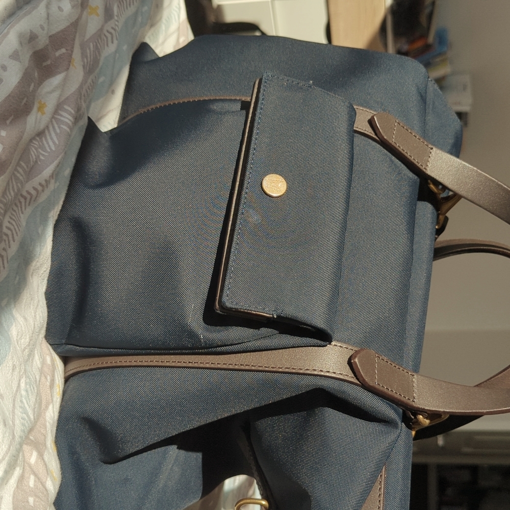 Mismo navy soft brief case